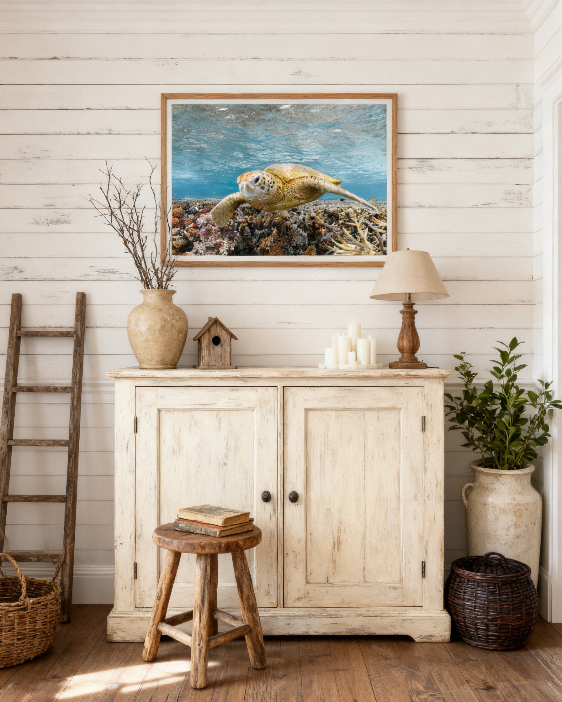 Turtle Portrait – Underwater Fine Art Photography Print