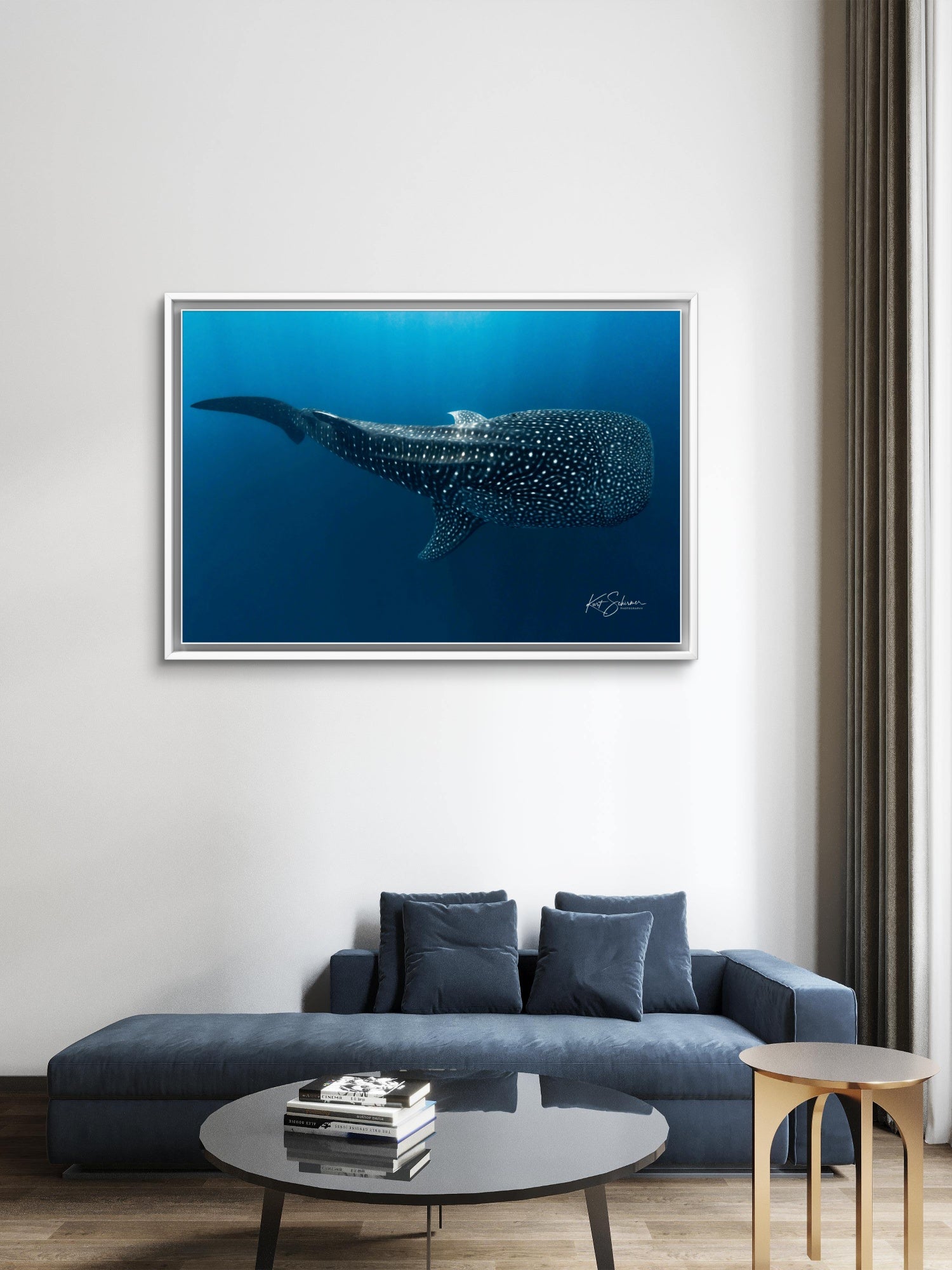 Gentle Giant of Indonesia – Whale Shark Underwater Photography Wall Art Print